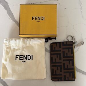 Fendi Brown and Black Wallet